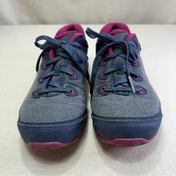 Ahnu Sugarpine Low Women's Size 8 Vibram Hiking Running Shoes Gray Navy - Picture 2 of 16